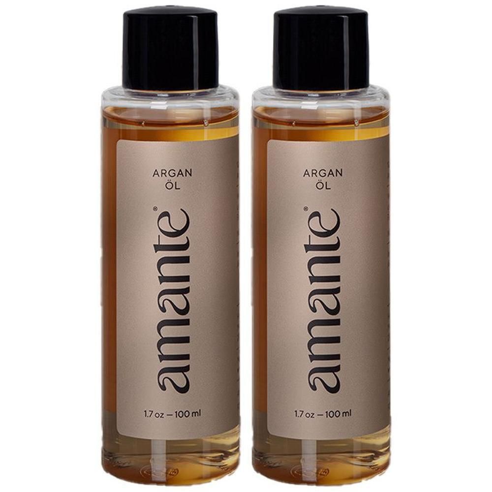 Arganöl 100% rein Hautpflegeöl Amante 2x 2x100 ml Öl