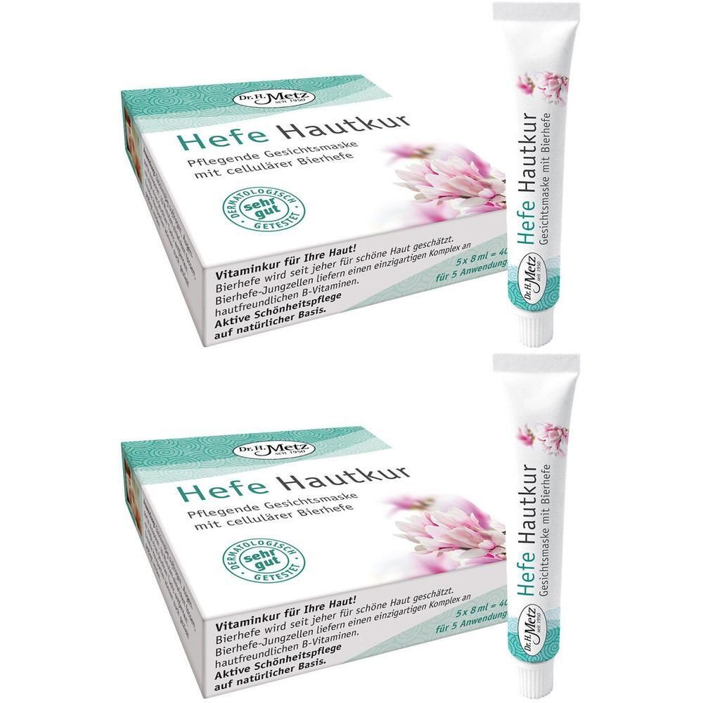 Hefe Hautkur Gesichtsmaske 5x8 ml Tube 2x 2x40