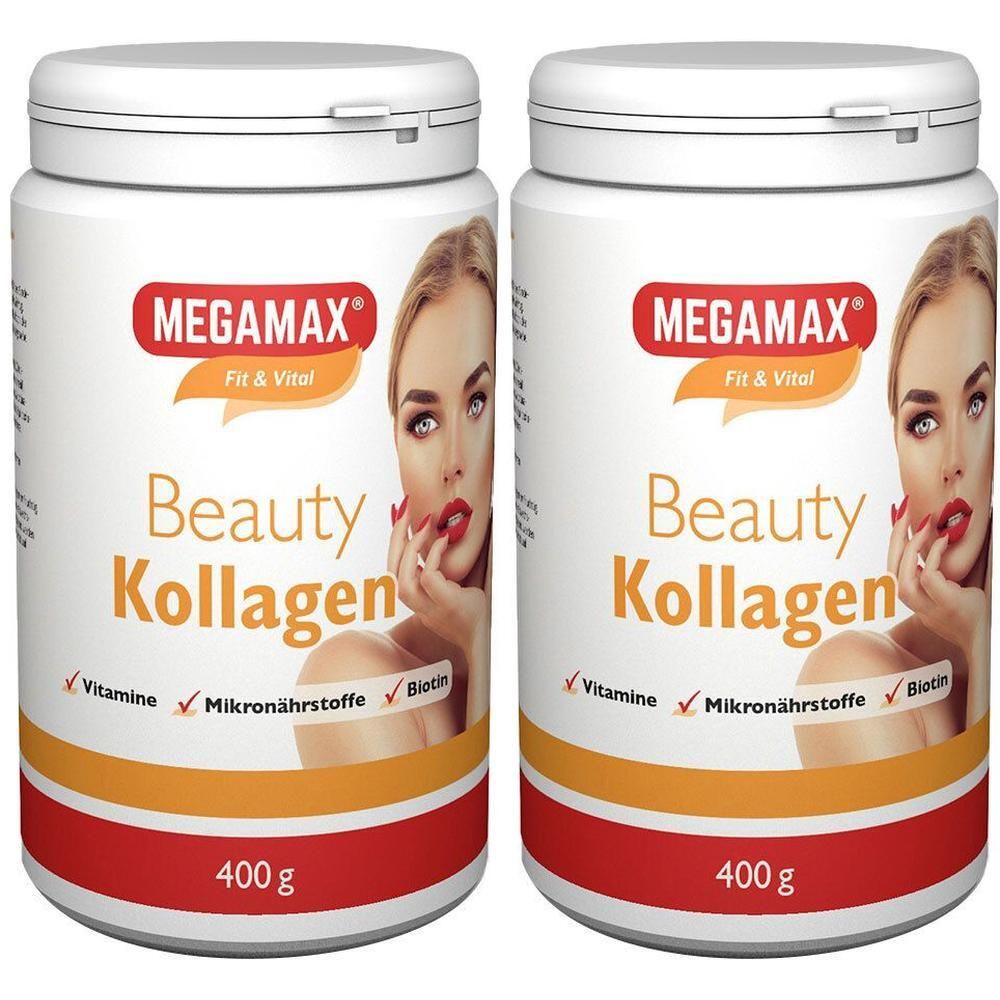 Kollagen Beauty Megamax Pulver 2x 2x400 g