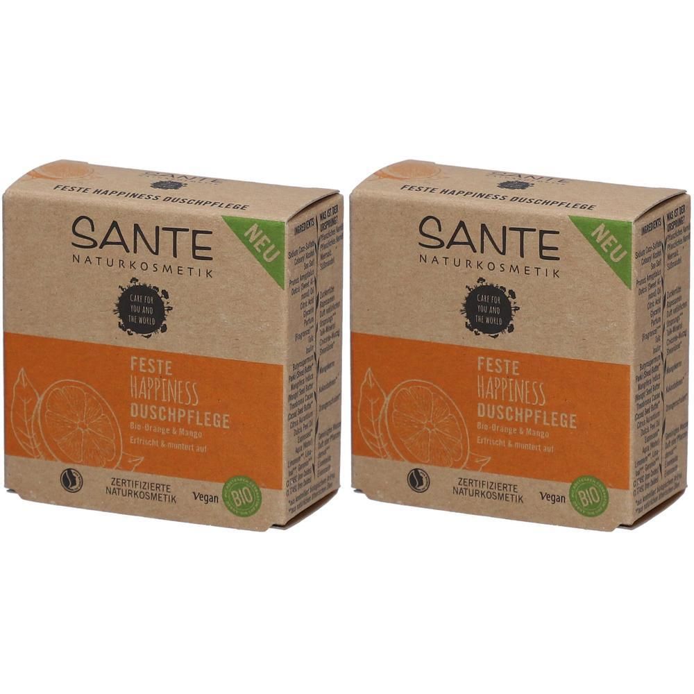 Sante Happiness feste Duschpflege 2x 2x80 g Duschgel