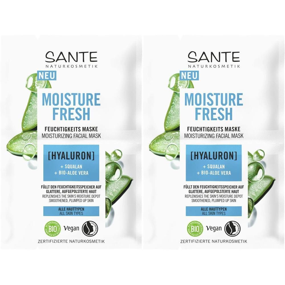 Moisture Fresh Feuchtigkeitsmaske Hyaluron 2x 2x8 ml Gesichtsmaske