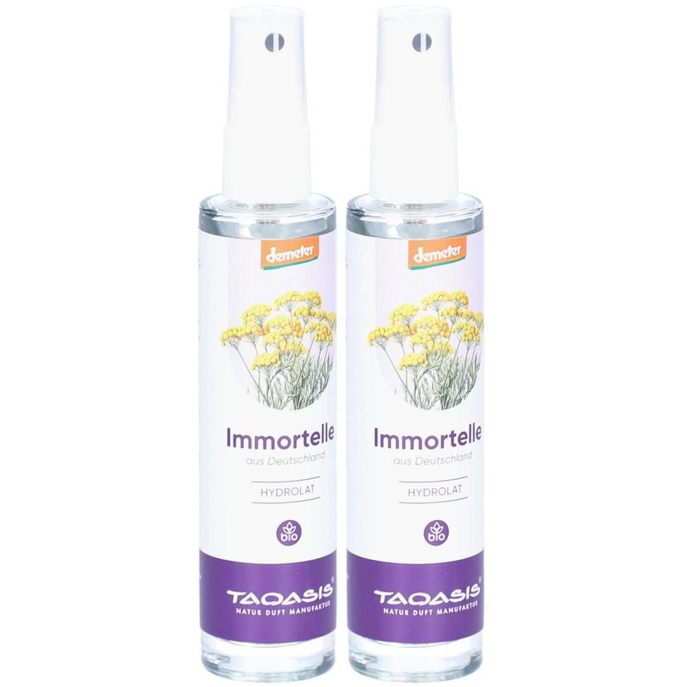 Immortelle Hydrolat demeter Deutschland Öl 2x 2x50 ml
