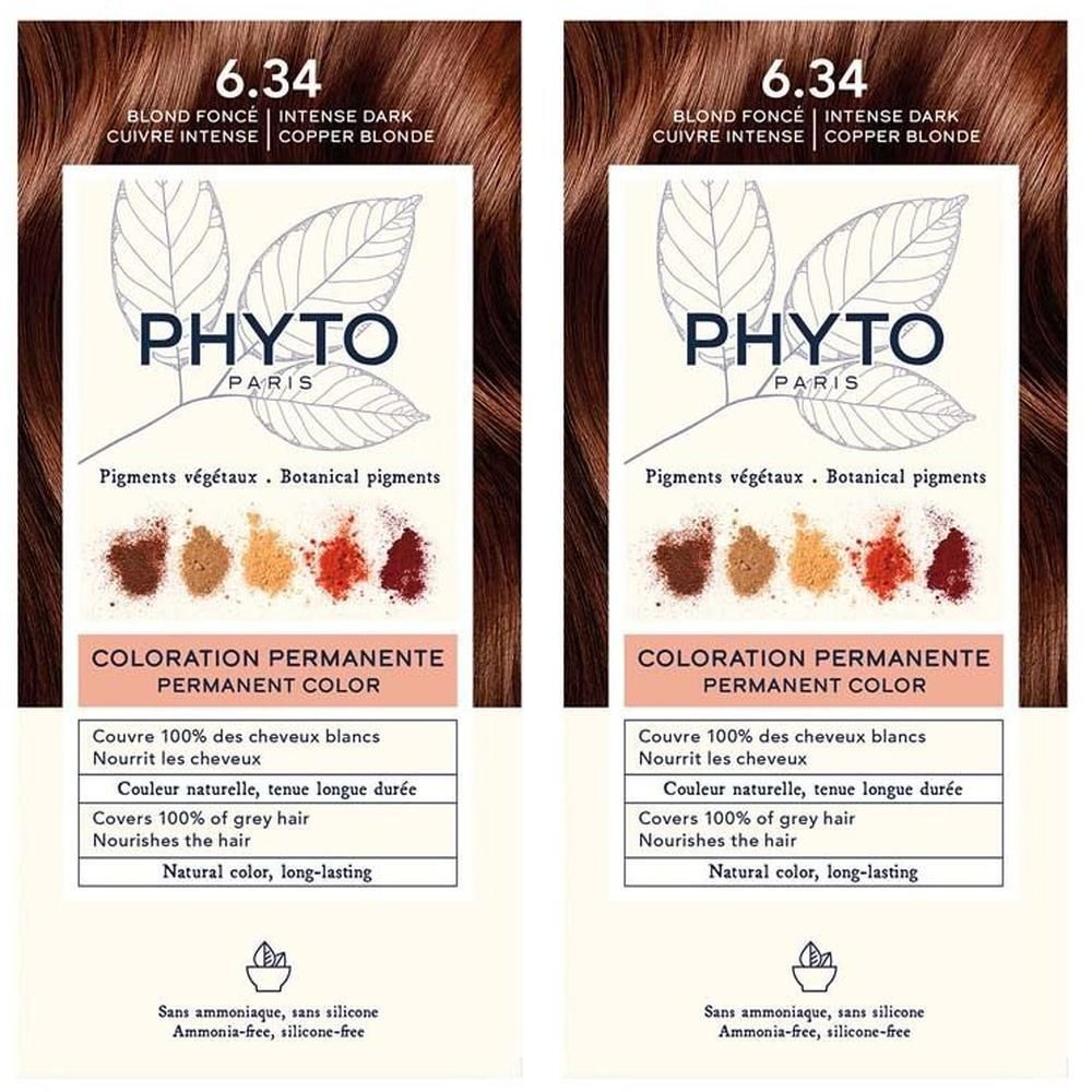 Phytocolor 6.34 dunkelblond Kupfer 2x 2x1 St Emulsion