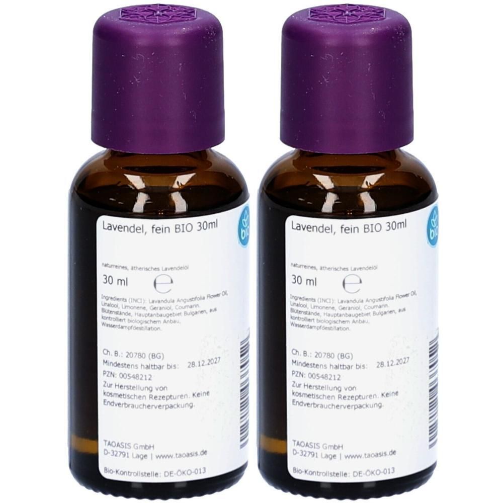 Lavendel ÖL fein Bio 2x 2x30 ml Öl
