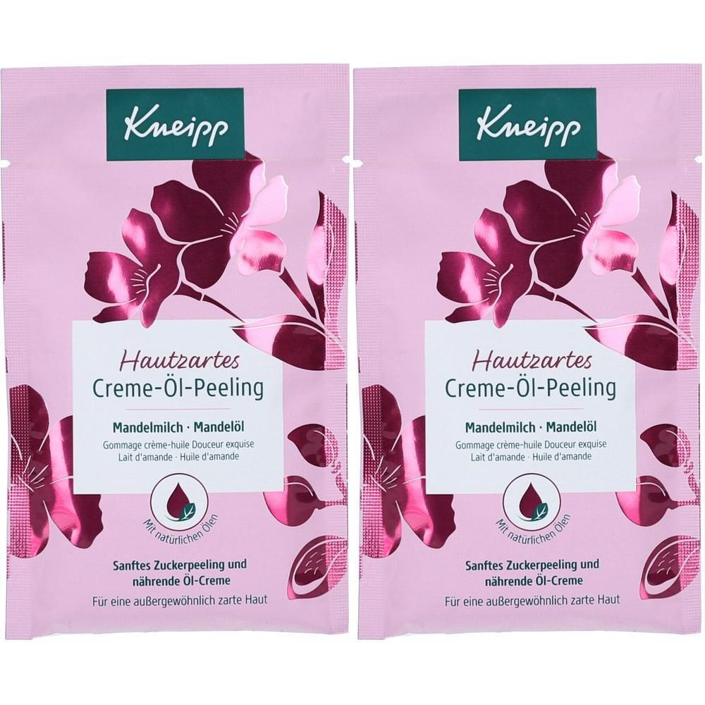 Kneipp hautzartes Creme-Öl-Peeling 2x 2x40 ml Körperpflege