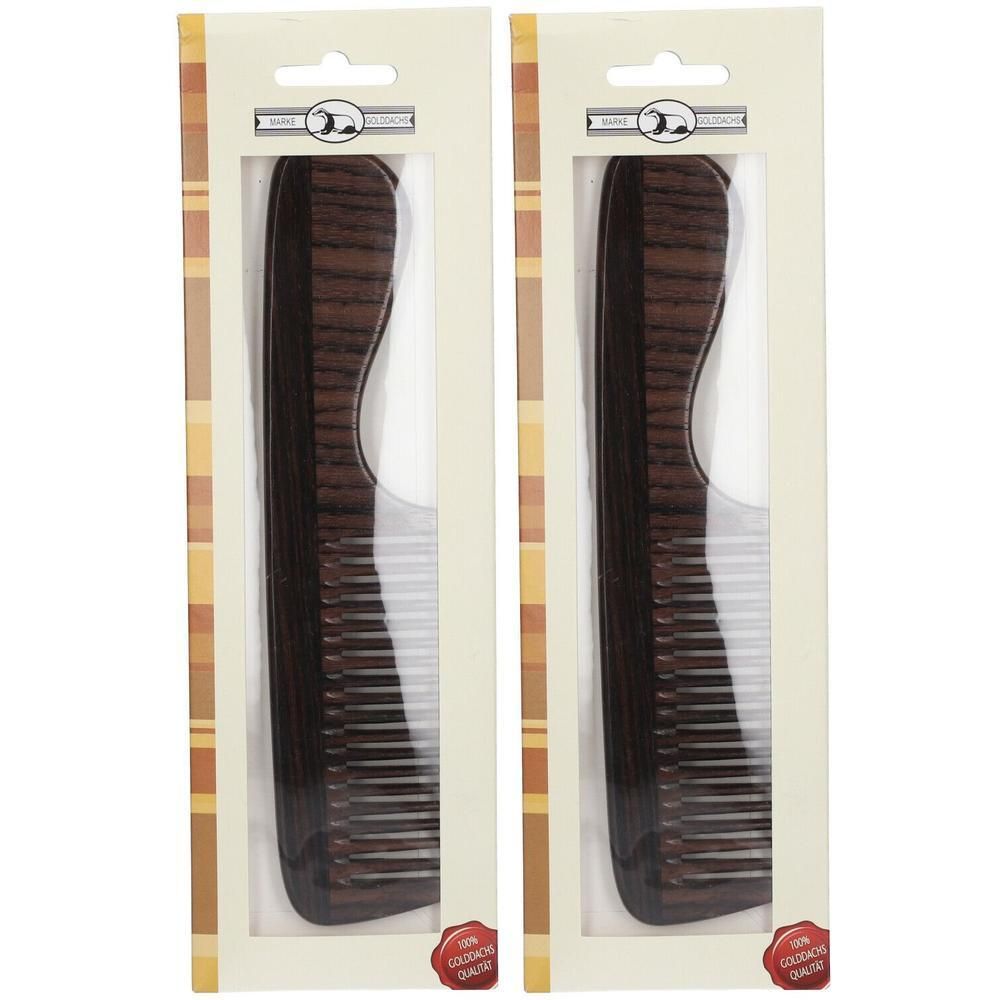 Griffkamm 19 cm Rosenholz grob gezahnt 2x 2x1 St