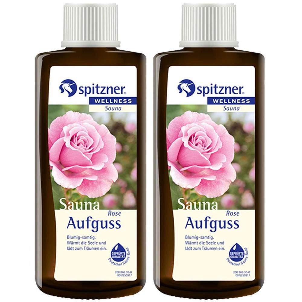 Spitzner Saunaaufguss Rose Wellness 2x 2x190 ml Konzentrat