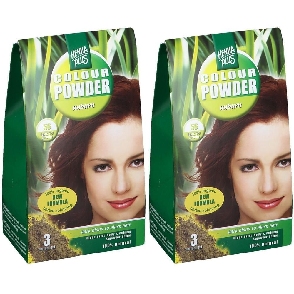 Hennaplus Colour Powder auburn 56 2x 2x100 g Pulver
