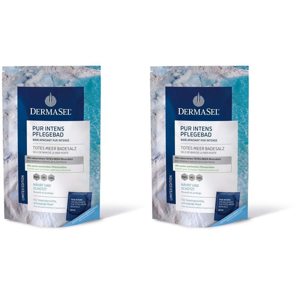 Dermasel Totes Meer PUR Intens Pflegebad 400g+20ml 2x 2x1 St Bad