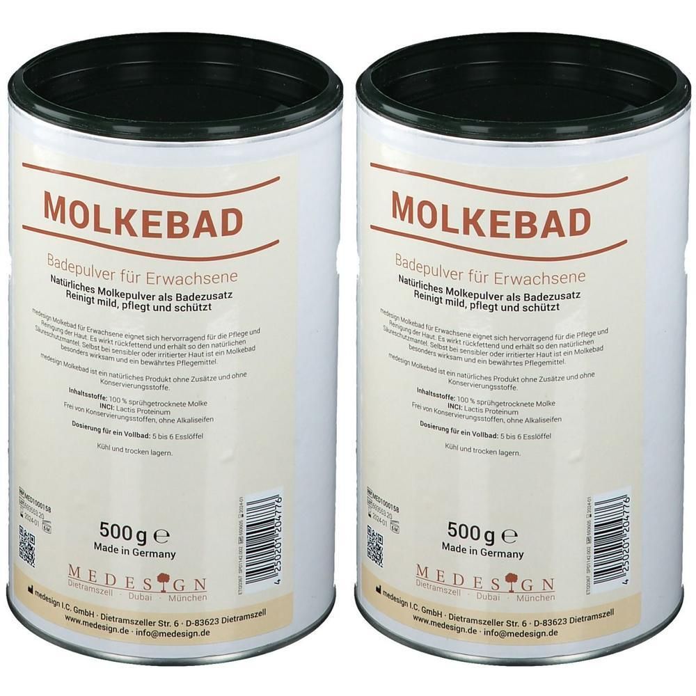 Molkebad Erwachsene Pulver 2x 2x500 g Bad