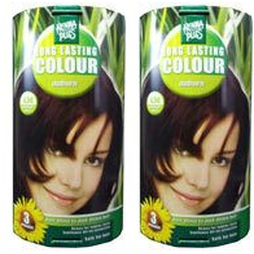 Hennaplus Long Lasting auburn 4,56 2x 2x100 ml Flüssigkeit