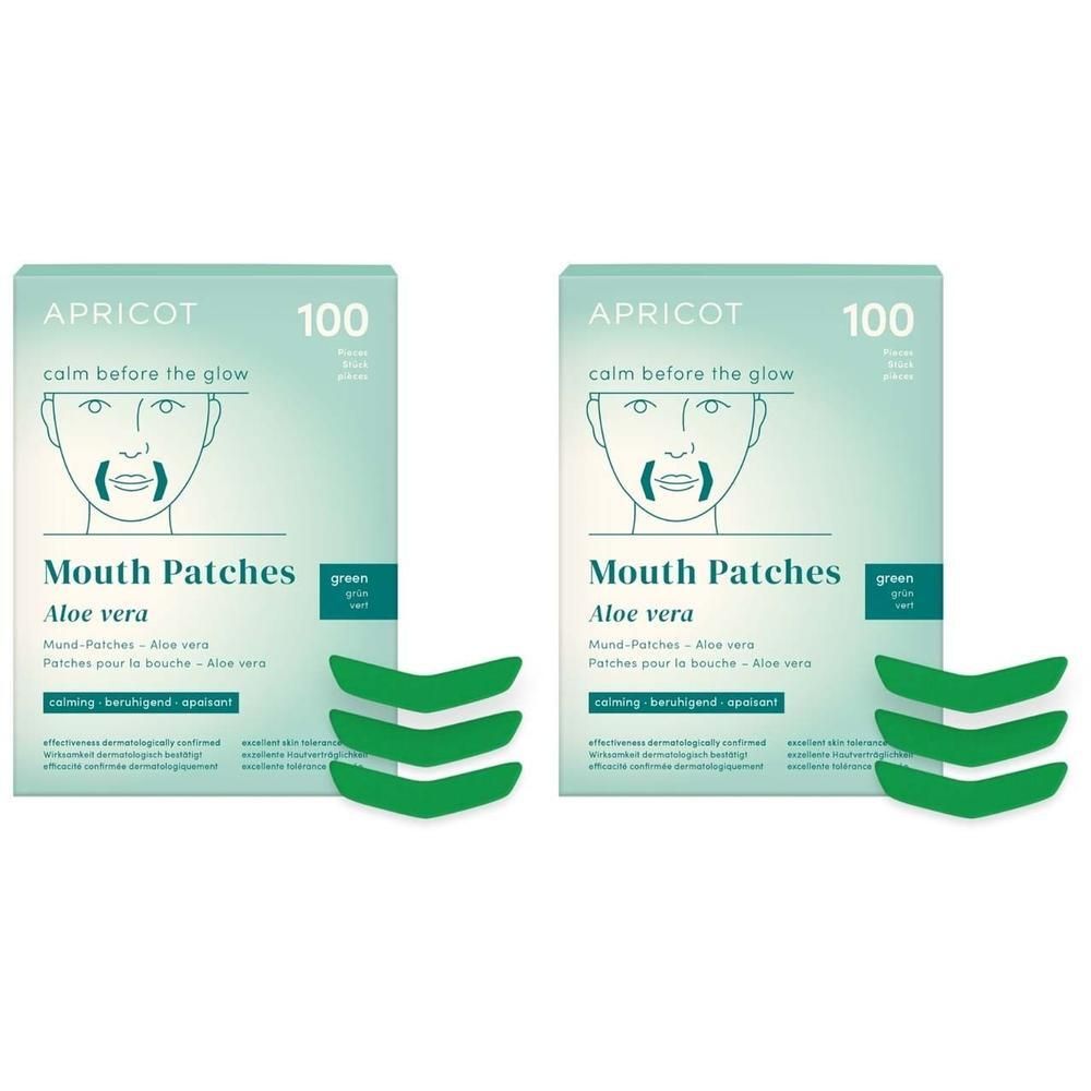 Apricot Mouth Patches Aloe vera 2x 2x100 St Pflaster