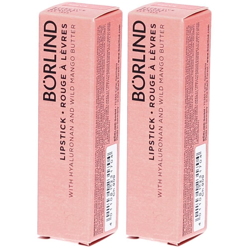 Börlind Lipstick peach 2x 2x4 g Stifte