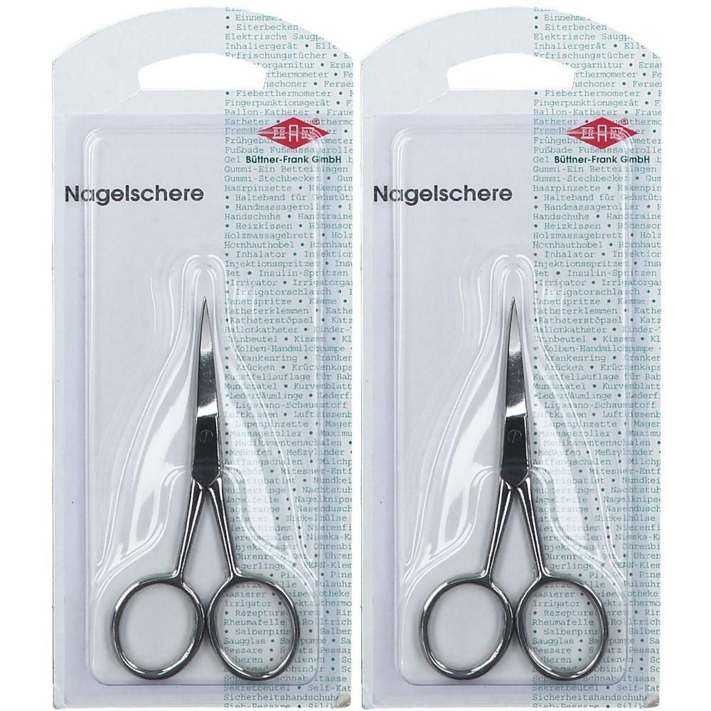 Nagelschere 9 cm gebogen 2x 2x1 St