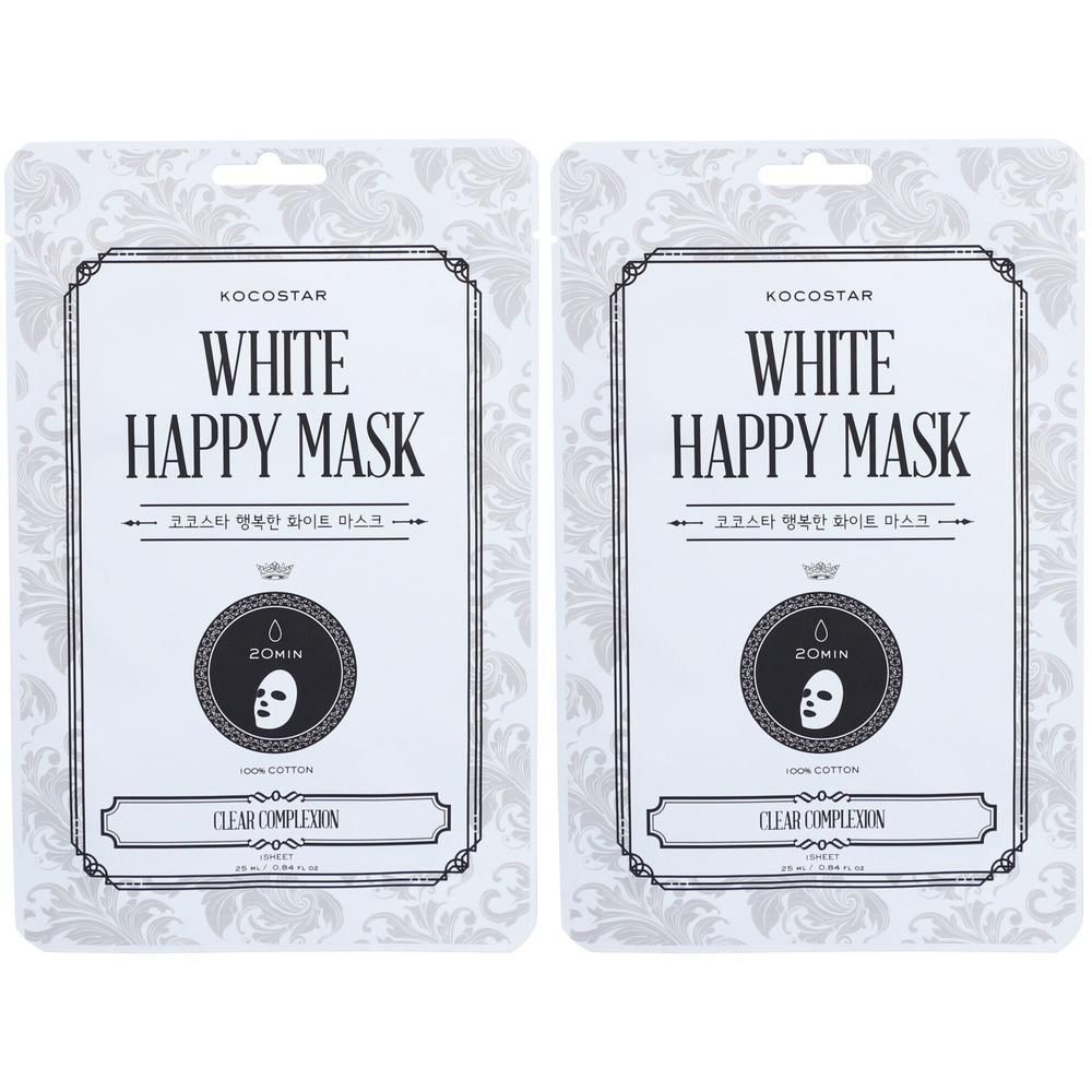 Kocostar White Happy Mask 2x 2x1 St