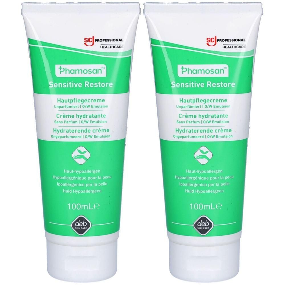 Phamosan Sensitive Restore Hautpflegecreme 2x 2x100 ml Creme