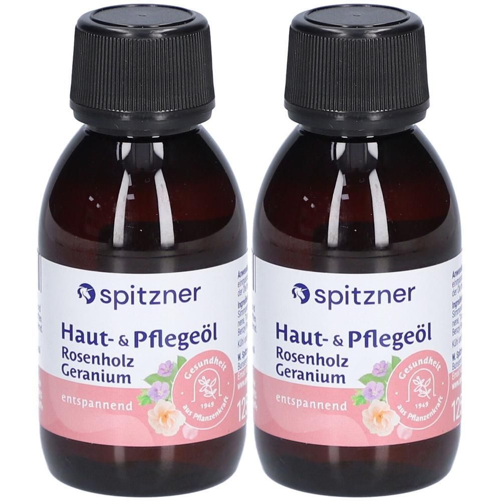 Spitzner Haut- u.Pflegeöl Rosenholz-Geranium 2x 2x125 ml Öl