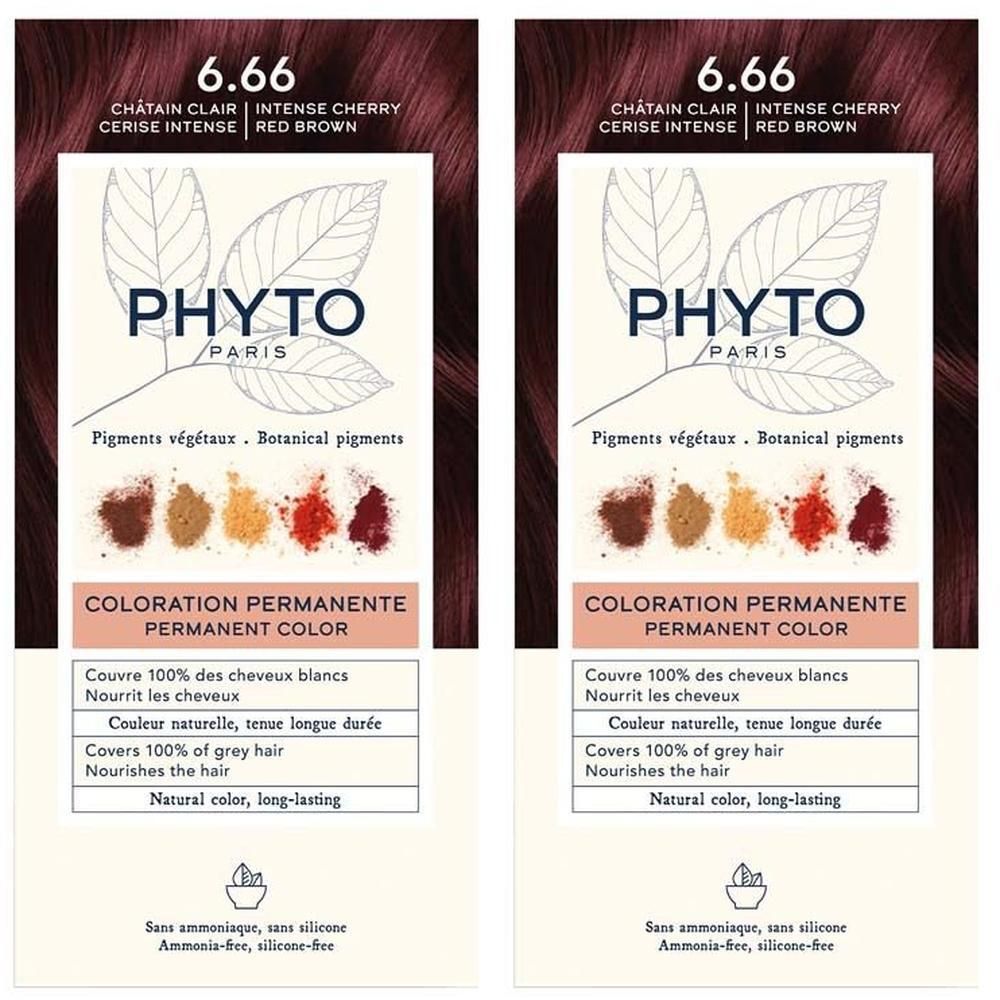 Phytocolor 6.66 intensives kirschrot hellbraun 2x 2x1 St Emulsion