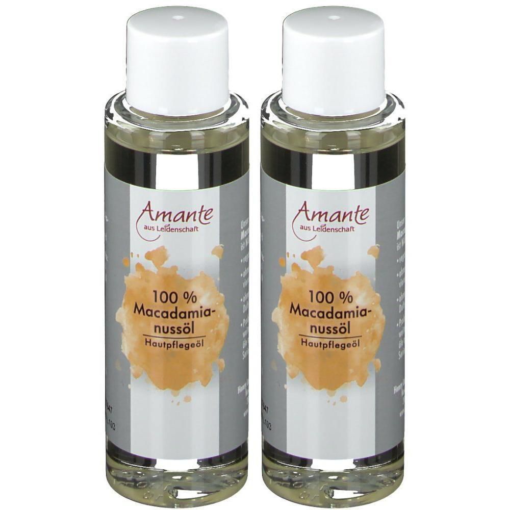 Macadamianussöl 100% rein Hautpflegeöl Amante 2x 2x100 ml Öl