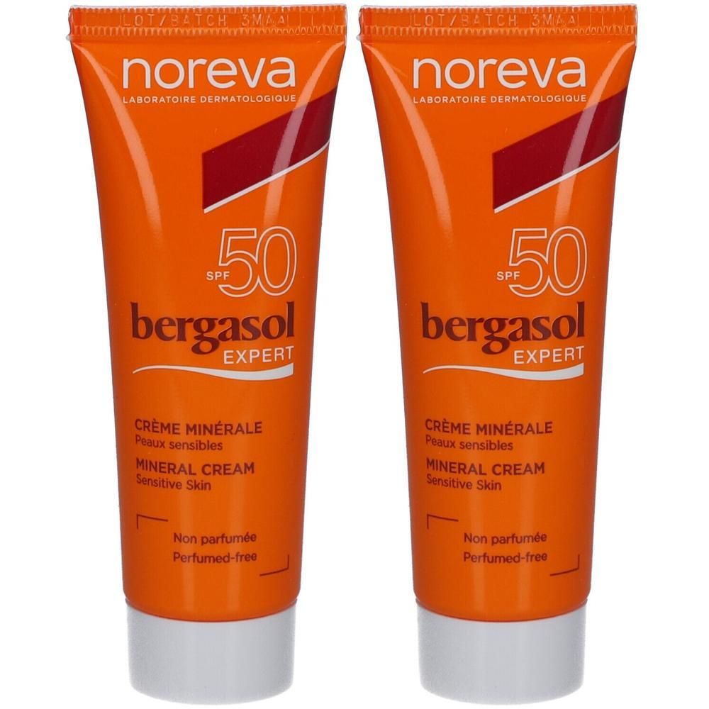 Noreva Bergasol Expert mineralische Creme LSF 50 2x 2x40 ml
