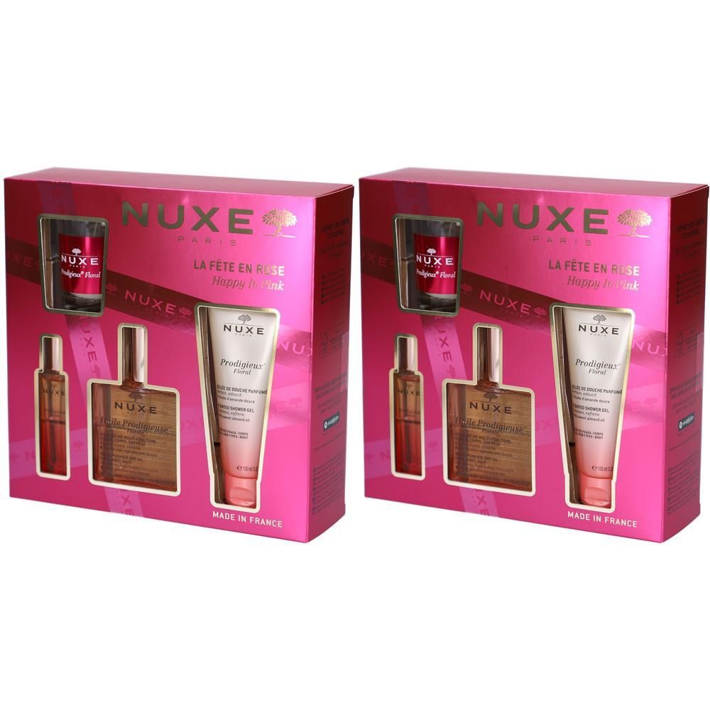 NUXE Coffret Noël La Fête en Rose – Weihnachts-Geschenkset Happy in Pink