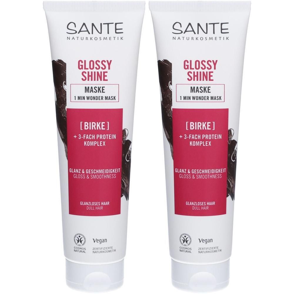 Sante Hair Glossy Shine Maske 2x 2x150 ml