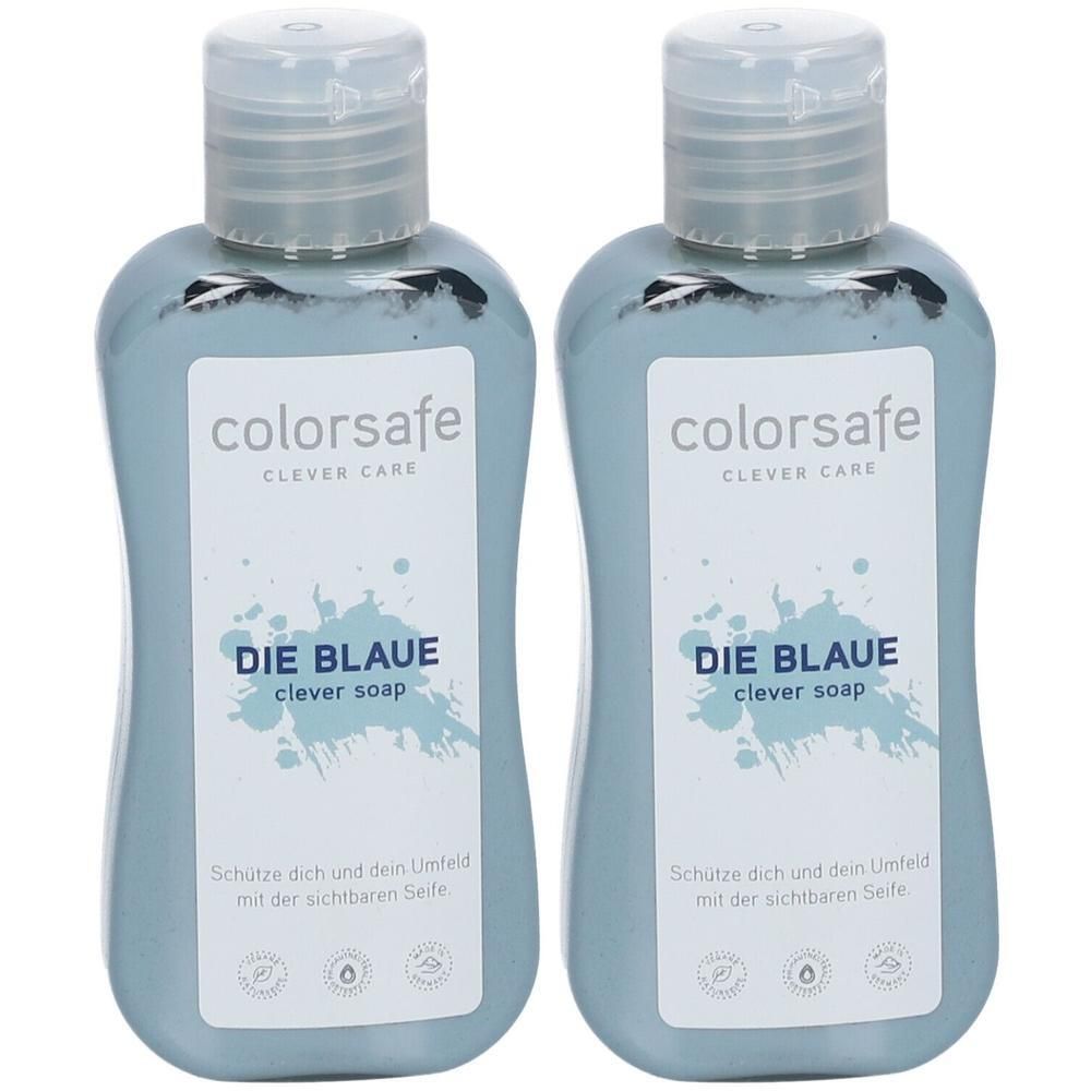 DIE Blaue Seife mit Farbeffekt von colorsafe 2x 2x75 ml Flüssigseife