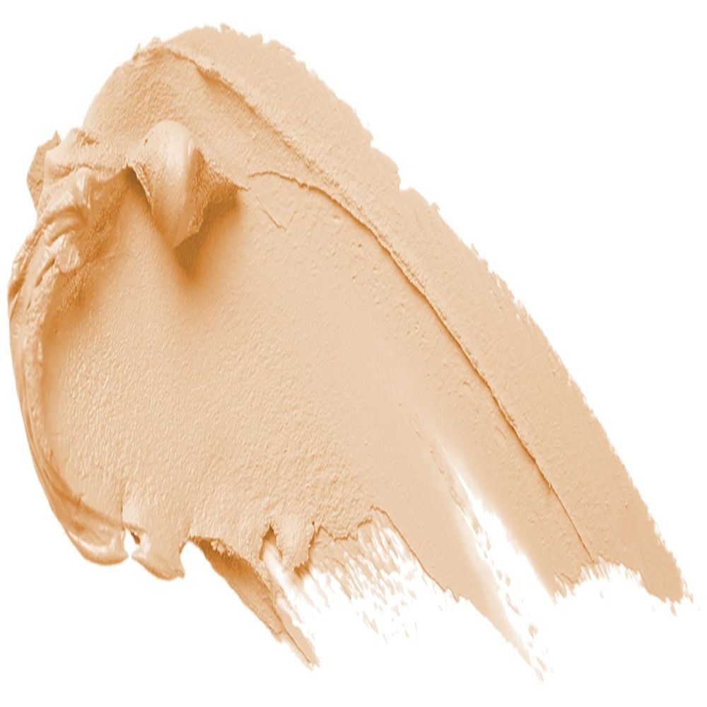 Heller Farbstrich. Creme-Textur. Auf weißem Hintergrund.