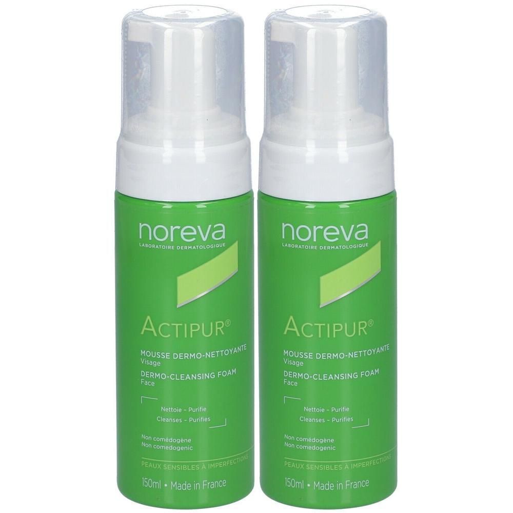 Noreva Actipur Reinigungsschaum 2x 2x150 ml Creme