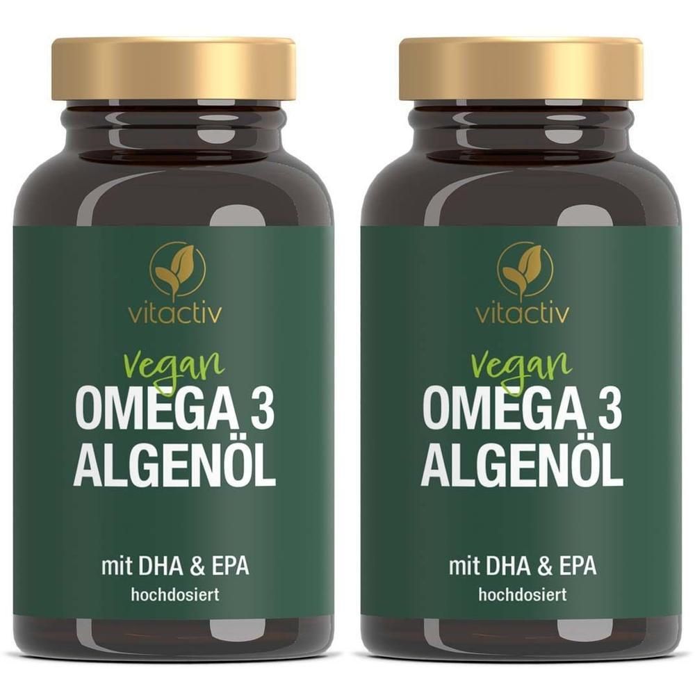 Omega-3 Algenöl Weichkapseln 2x 2x60 St
