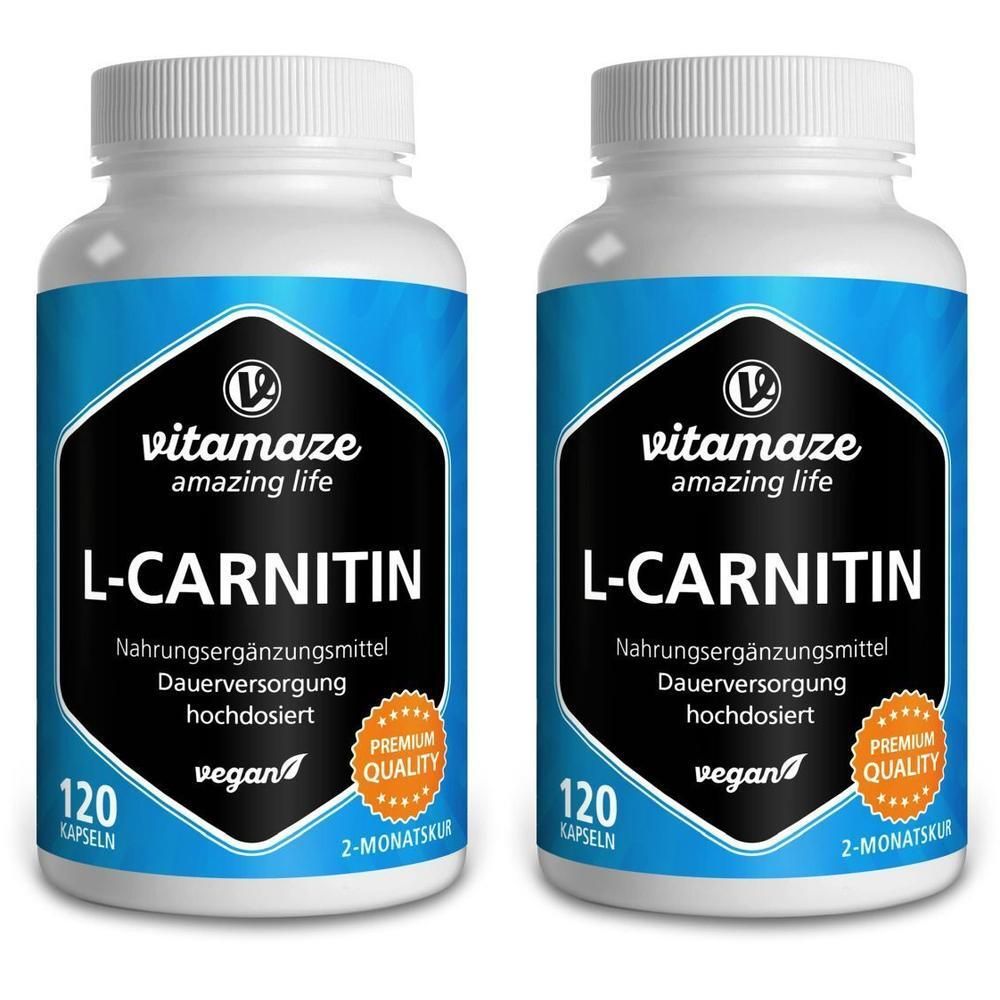 L-Carnitin 680 mg vegan Kapseln 2x 2x120 St