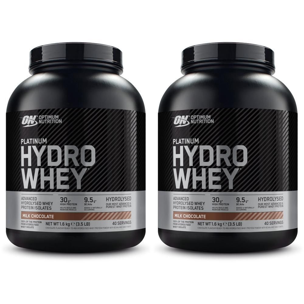 Optimum Nutrition Hydro Whey, Schokolade, Pulver 2x 2x1600 g