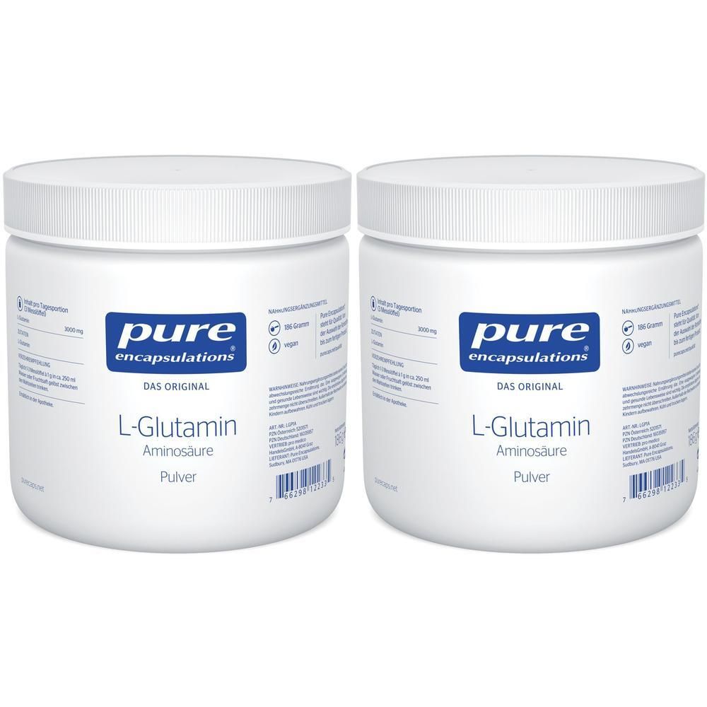 Pure Encapsulations L-Glutamin Pulver 2x 2x186 g