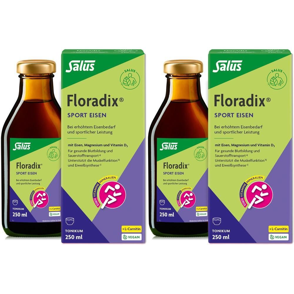 Floradix Sport Eisen Tonikum 2x 2x250 ml