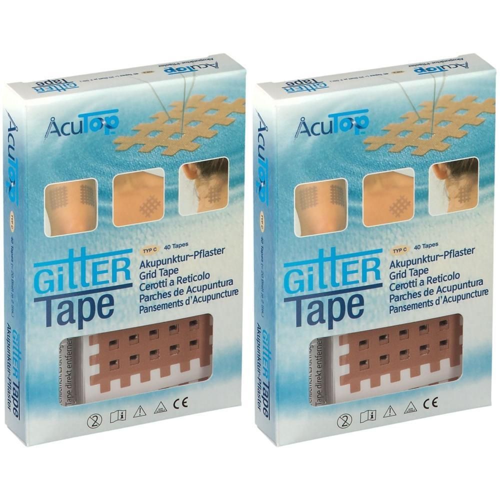 Gitter Tape AcuTop 5x6 cm 2x 2x20x2 St Pflaster