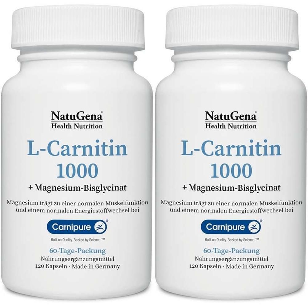 L-Carnitin 1000 Carnipure+Magnesium vegan Kapseln 2x 2x120 St