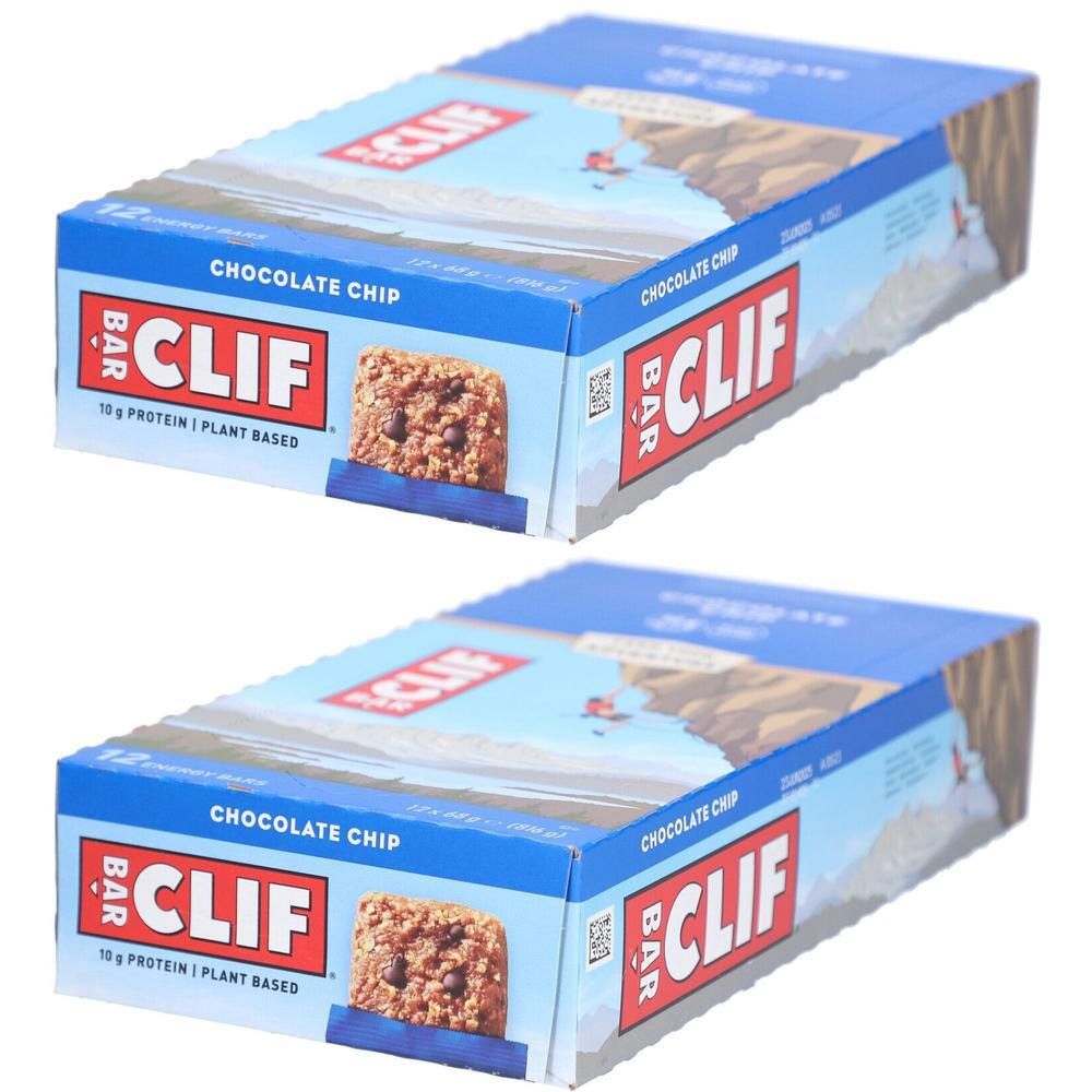 Clif Bar, Chocolate Chip, Riegel 12x68g 2x 2x12x68 g