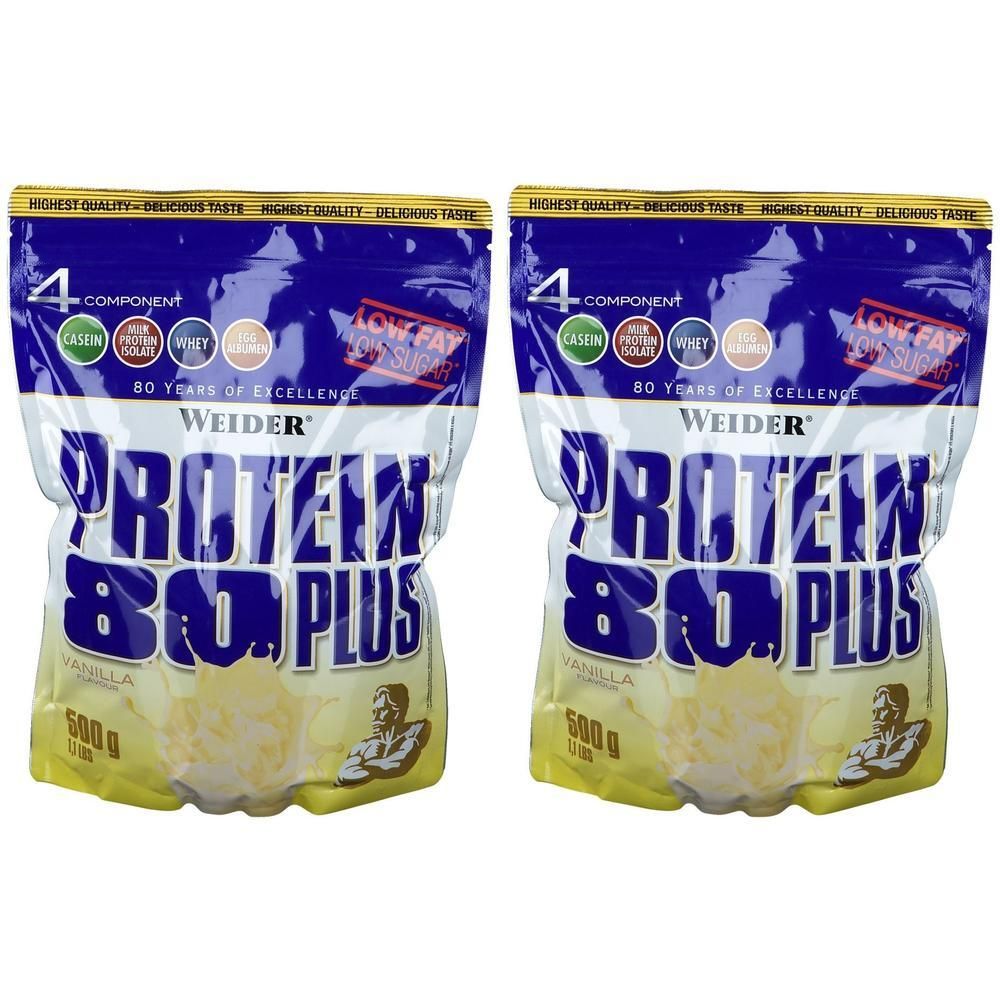 Protein 80 Plus Vanille Pulver 2x 2x500 g