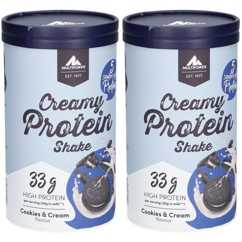 Multipower Creamy Protein Shake Cookies & Cream 2x 2x420 g Pulver