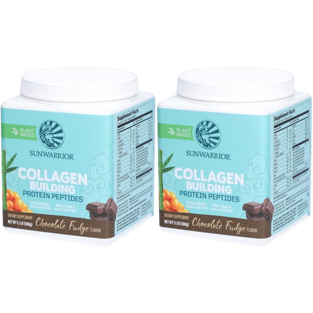 Collagen Building Protein Peptides Chocolate Fude 2x 2x500 g Pulver