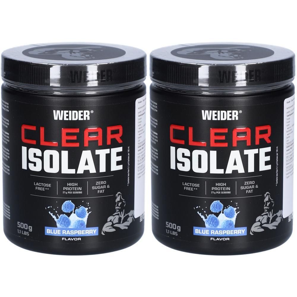 Clear Isolate (500g) Blue Raspberry 2x 2x500 g