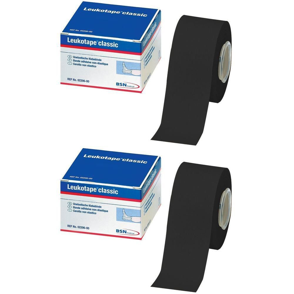 Leukotape Classic 3,75 cmx10 m schwarz 2x 2x1 St Binden