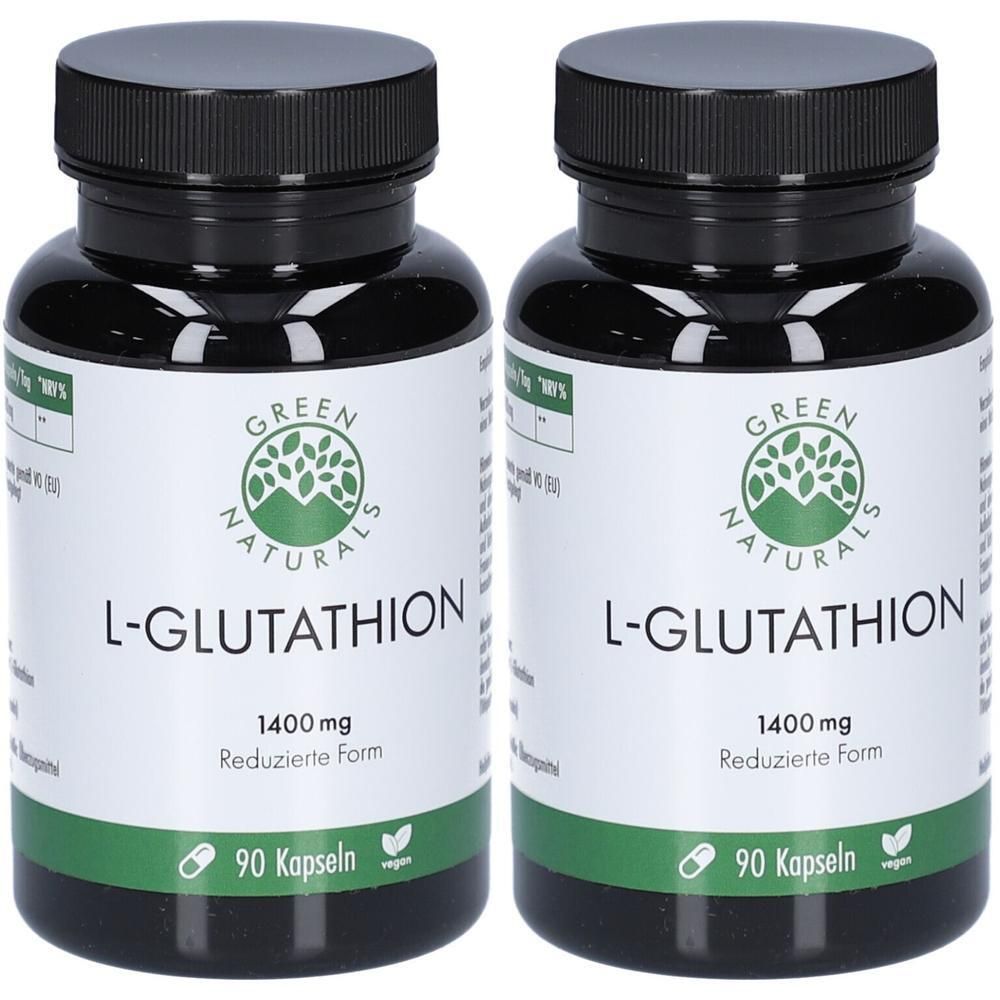 Green Naturals L-Glutathion 1400 mg vegan Kapseln 2x 2x90 St