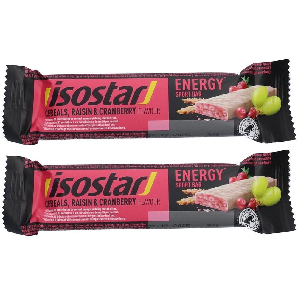 Isostar High Energy Bar Cranberry 2x 2x40 g