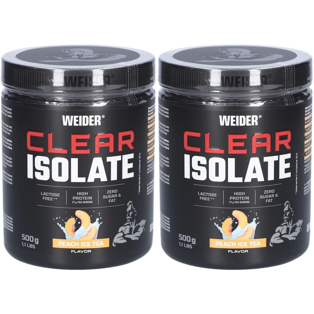 Clear Isolate (500g) Peach Ice Tea 2x 2x500 g