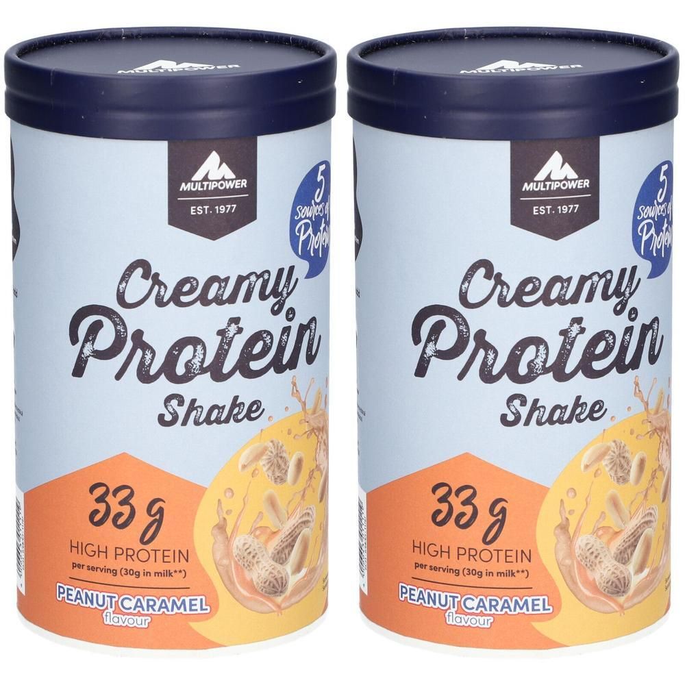 Multipower Creamy Protein Shake Erdnuss Karamel 2x 2x420 g Pulver