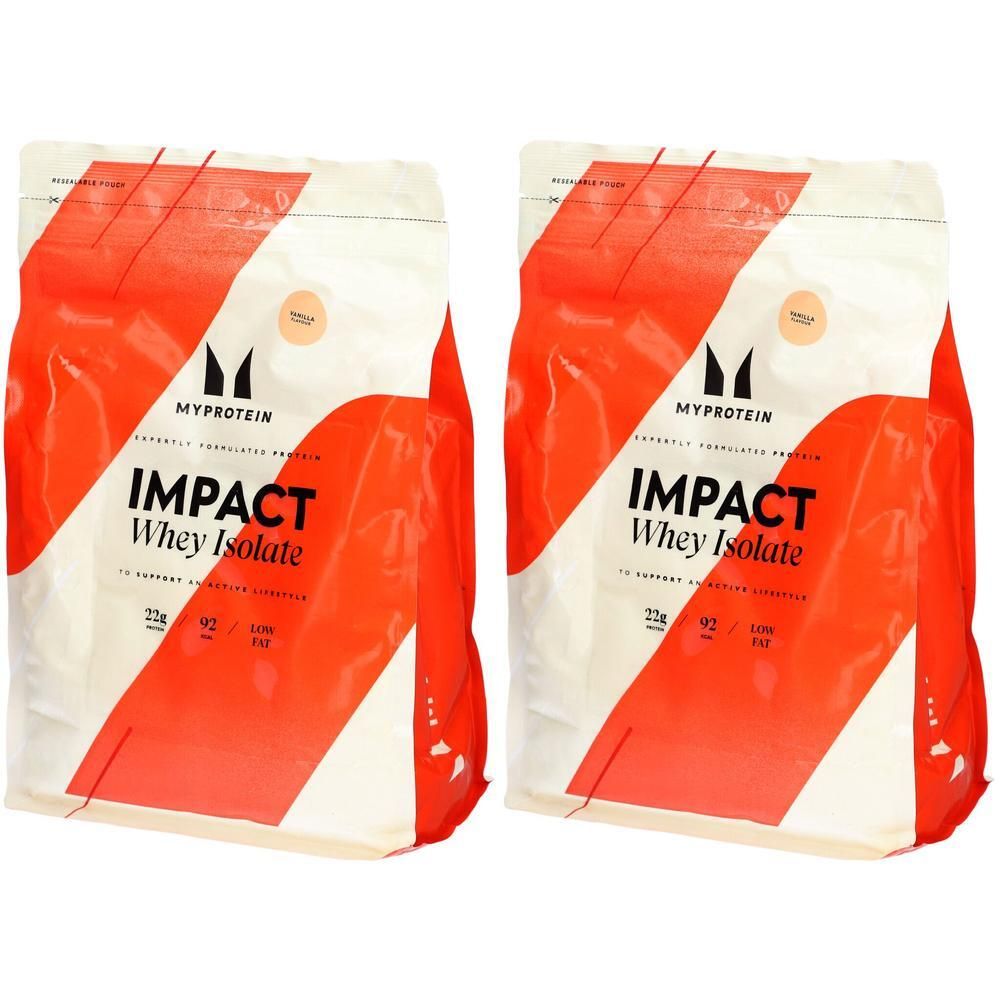 MyProtein Impact Whey Isolate, Vanille, Pulver 2x 2x1000 g
