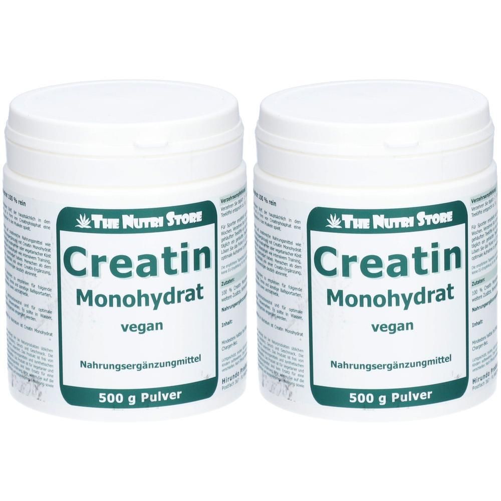 Creatin Monohydrat 100% rein Pulver 2x 2x500 g