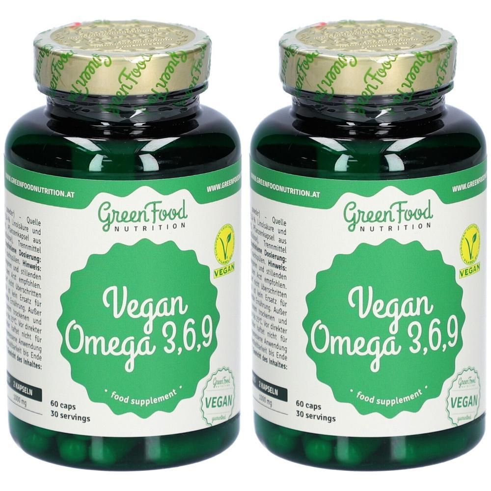 GreenFood Nutrition Vegan Omega 3,6,9 60cps 2x 2x60 St Kapseln