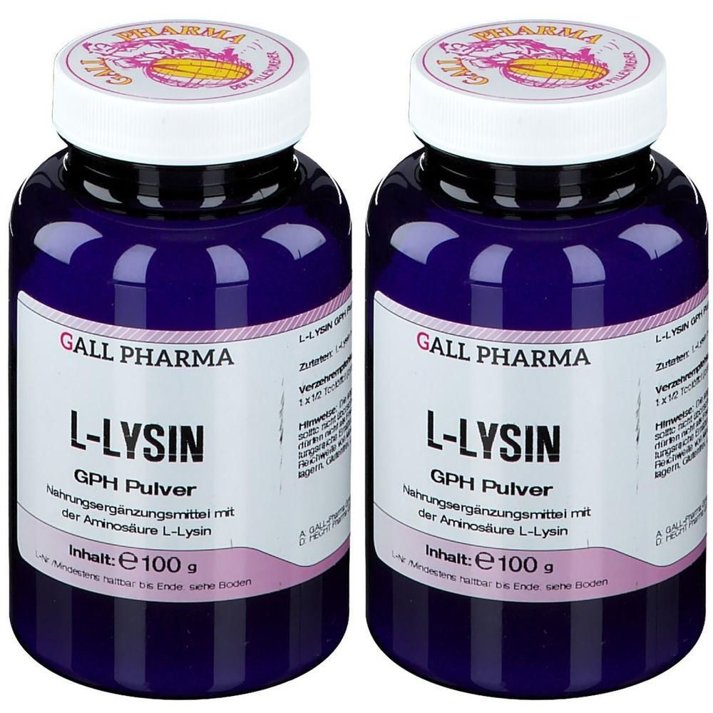 L-Lysin Pulver 2x 2x100 g
